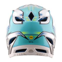 Каска full-face Troy Lee Designs D4 Composite MIPS Crest Real Teal
